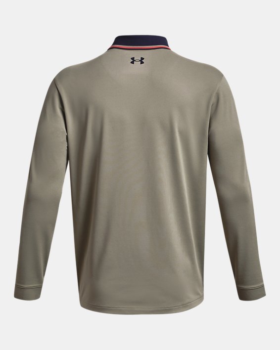 Men's UA Playoff 3.0 Long Sleeve Polo in Green image number 5
